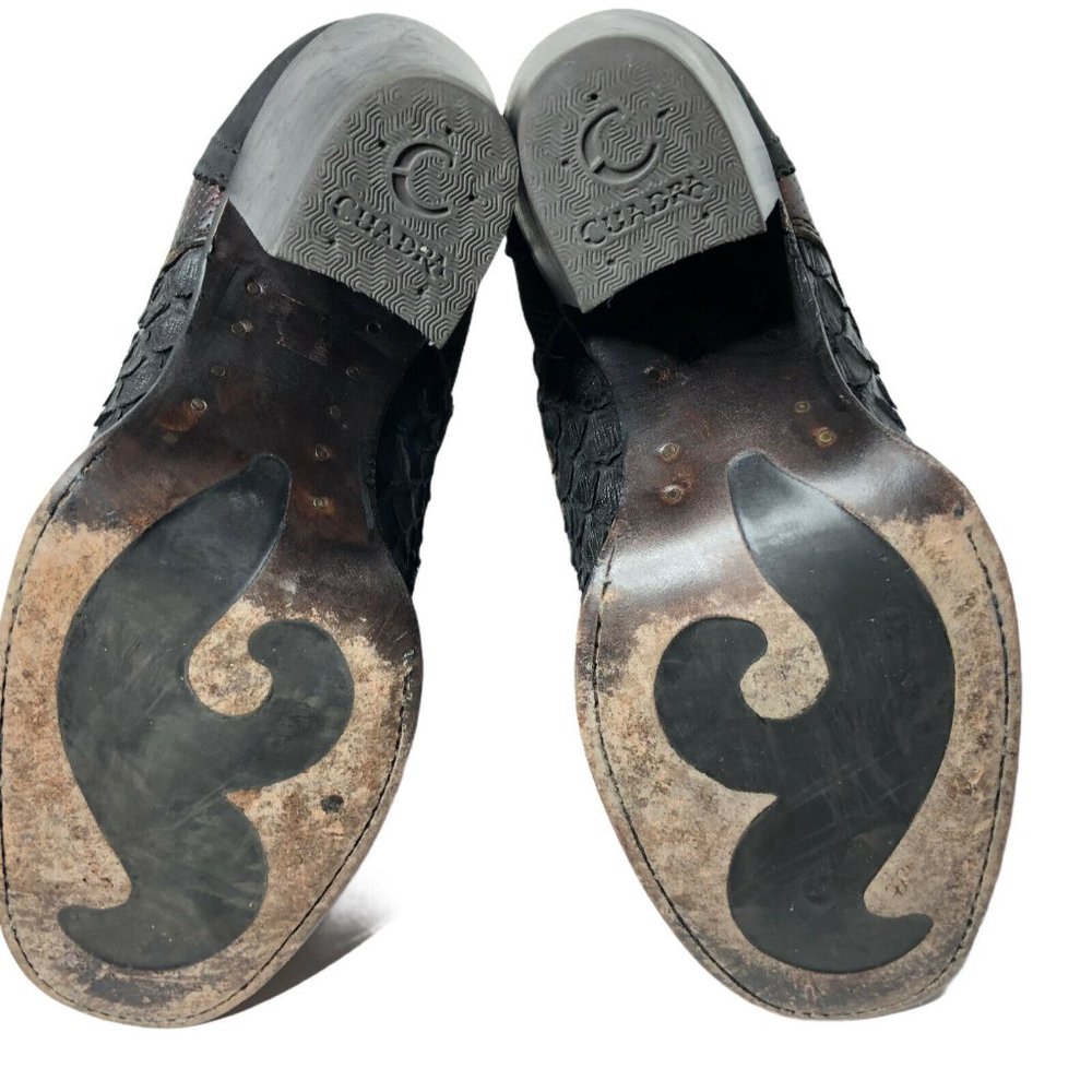 Cuadra High Heel Booties Python Skin Size 7 - image 5